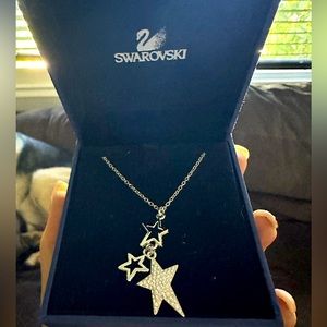 Swarovski 3 Star Crystal Necklace